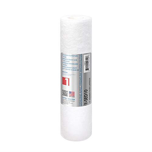 APEC 1-SED10 US Made 5 Micron 10” x 2.5” Sediment Water Filter for Reverse Osmosis System