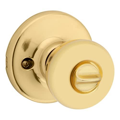 Kwikset 94002-868 Tylo Keyed Entry Knob with Smartkey Security in Polished Brass
