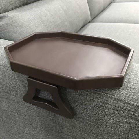 Sofa Arm Clip Table, Armrest Tray Table, Drinks/Remote Control/Snacks Holder