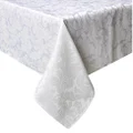 Tektrum 60 X 120 inch Rectangular Damask Jacquard Tablecloth Table Cover - Waterproof/Spill Proof/Stain Resistant/Wrinkle Free/Heavy Duty - Great for Banquet, Parties, Dinner, Kitchen, Wedding (White)