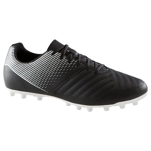 Kipsta Men's Agility 100 Firm Ground Soccer Boots, Black, Size EU 40