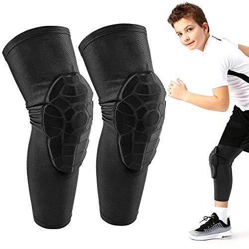 AceList Kids/Youth 6-12 Years Sports Honeycomb Compression Knee Pad Elbow Pads Guards Protective Gear for Basketball, Baseball, Football, Volleyball, Wrestling, Cycling. ..., boys, Knee pads, YS(suits for: 5-6 years old)