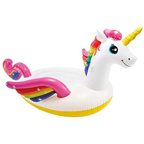 Intex 251cm Inflatable Mega Unicorn Ride-On Adult Water Toy f/Swimming Pool 3y+