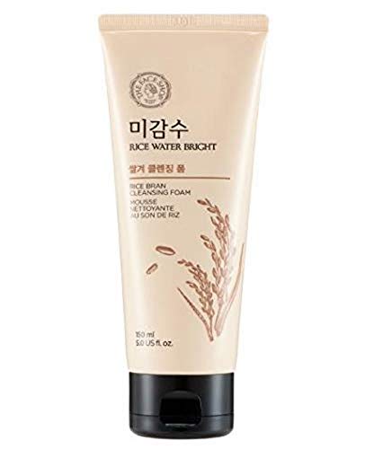 The Face Shop Rice Water Bright Rice Bran Foaming Cleanser,