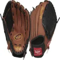 Rawlings Boys 10.5" | Ages 6-8 Baseball Glove, Dark Tan/Black, 10.5 inch US