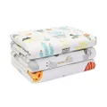 Baby Diaper Changing Pads (22X27.5 inches) Soft Cotton Waterproof Changing Pad Mat for Baby Underpads Mattress Pad Sheet Protector Portable Reusable Urine Pads for Travel Gear Pack of 3
