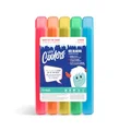 Cool Coolers by Fit + Fresh, Days of The Week Ice Blocks, Colorful & Compact Ice Packs, Perfect for Kids Lunch Box, Insulated Bag, Bento Box, & More, 5PK, Rainbow