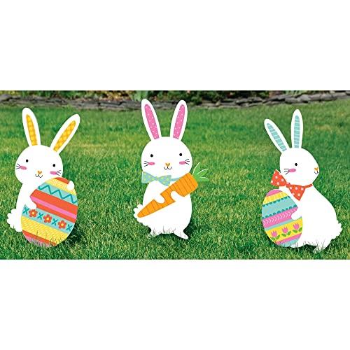 Amscan Easter Bunny Yard Signs (Pack of 3)