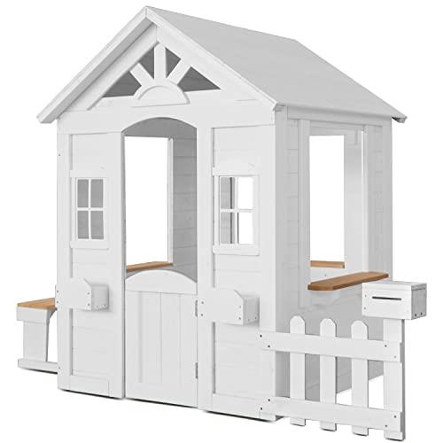Lifespan Kids Teddy Cubby House with Floor, White