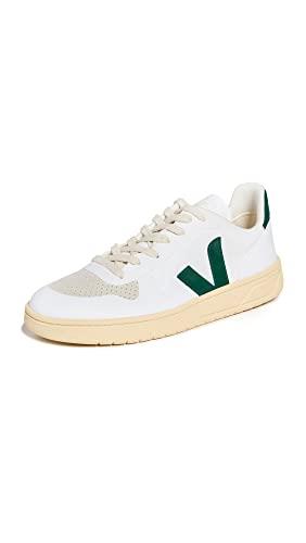 Veja Men's V-10 Suede Sneakers, White/Brittany, 12