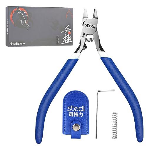 stedi 5-inch Model Nipper, with Ultra-thin Single-edge and Blade Case Plastic Model Tools for Gundam Repairing Plastic Model and Fixing, Blue…