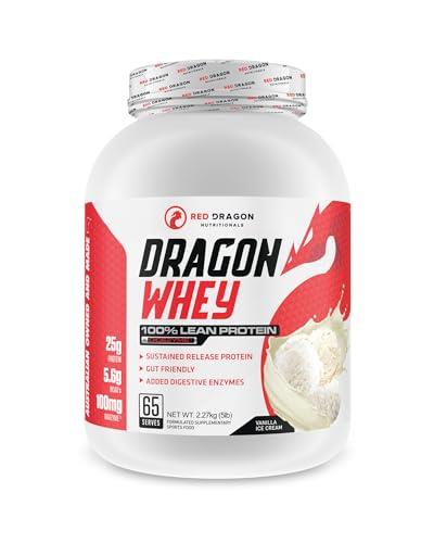 Red Dragon Nutritionals Dragon Whey Protein 2.27 kg, Vanilla Ice Cream