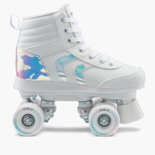 Decathlon - Kid's Roller Skates - Quad 100 - White - Size EU 38