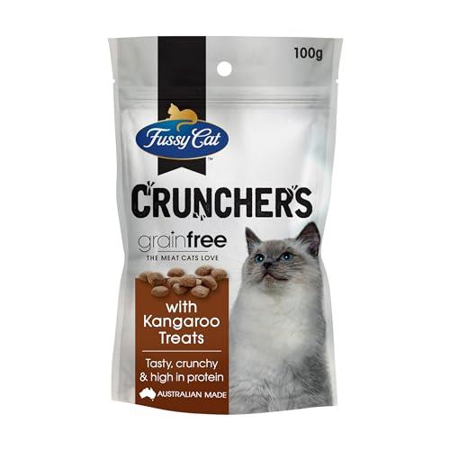 Fussy Cat Grain Free Crunchers Adult Cat Treats Kangaroo 900g (100g x9)