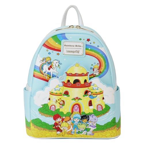 Loungefly Rainbow Brite Castle Group Mini Backpack, 23 x 27 x 12 cm Size