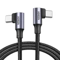 UGREEN USB C to USB C Charger Cable 90 Degree, 100W PD Fast Charging Cord for iPhone 15 Pro Max, MacBook Pro, iPad Pro 2024, Huawei Matebook, Chromebook, Pixel 7, Samsung Galaxy S24 S23, Switch, 1M