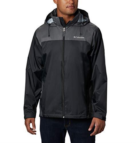 Columbia Men s Glennaker Lake Front-Zip Shell Jacket, Black/Grill, Medium US