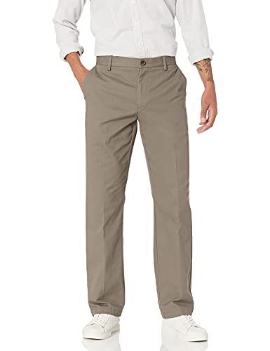 Amazon Essentials Men's Classic-Fit Wrinkle-Resistant Flat-Front Chino Pant (Available in Big & Tall), Taupe, 44W x 28L