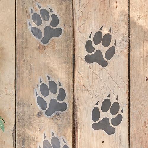 Ginger Ray 'Let's Go Wild' Jungle Theme Animal Footprints Vinyl Floor Stickers 6-Piece