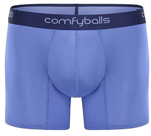 Comfyballs Mens Performance Superlight Long Boxer - Ocean Blue - Extra Extra Large