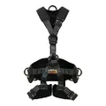 Fusion Climb Tac Rescue Tactical Full Body EVA Padded Heavy Duty Adjustable Zipline Harness 23kN, Safety Harness (TCH-603-FLAT-ML)