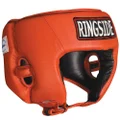 Ringside Competition Boxing Muay Thai MMA Sparring Head Protection Headgear Without Cheeks, Red, X-Large