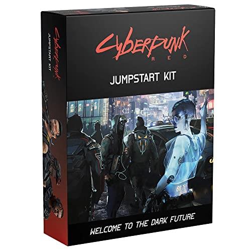 R. Talsorian Games Cyberpunk Red Jumpstart Kit by R Talsorian Games – Essentials Gaming Kit - Tabletop Gaming Accessories – for Kids and Adults Ages 14+ - Compatible with Cyberpunk Red