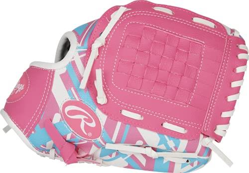 Rawlings | Remix T-Ball & Youth Baseball Glove | Right Hand Throw | 10.5" | Pink
