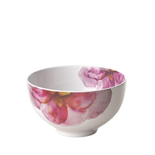 like. by Villeroy & Boch Rose Garden Bowl, 13.5 cm, Premium Porcelain, White/Pink