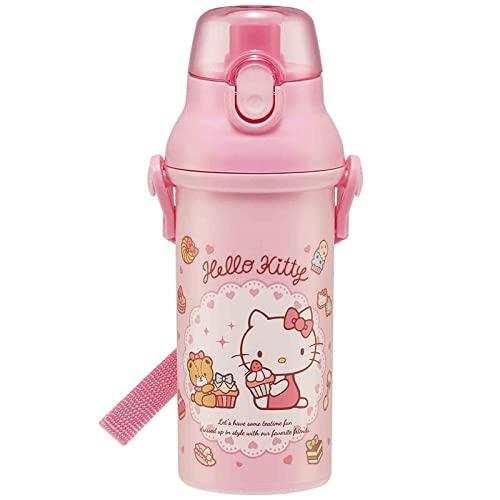 Skater PSB5SANAG-A Water Bottle, Hello Kitty Sweets, 16.2 fl oz (480 ml), Kids, Girls, Plastic, Made in Japan