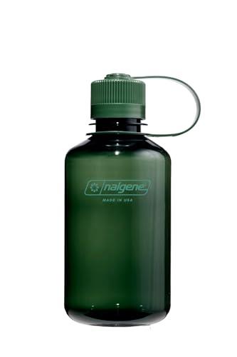 Nalgene Sustain Tritan BPA-Free Water Bottle Made with Material Derived from 50% Plastic Waste, 16 OZ, Narrow Mouth, Jade