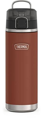 THERMOS ICON Series by Stainless Steel Water Bottle with Spout 24 Ounce, Saddle