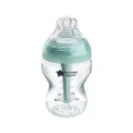 Tommee Tippee Baby Bottles, Advanced Anti-Colic Baby Bottle with Slow Flow Breast-Like Teat, 260ml, 0m+, Self-Sterilising, Baby Feeding Essentials, Pack of 1