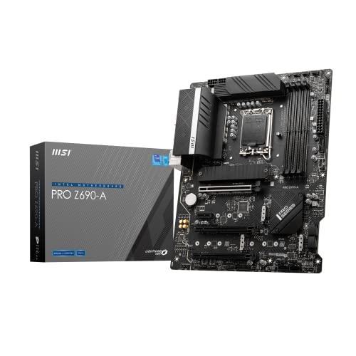MSI Z690-A Pro Intel LGA 1700 ATX Motherboard, Black