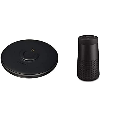 Bose SoundLink Revolve Charging Cradle Black and Bose SoundLink Revolve Series II Portable Bluetooth Speaker, Triple Black