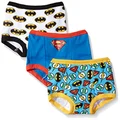 DC Comics Toddler Potty Training Pants with Superman, Batman & Wonder Woman with Success Chart & Stickers, Jlb3pk, 4 Years