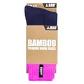 Bamboo Work Socks for Women - Organic Bamboo, Extra Thick, Comfortable and Odor-Reducing Work Boot Socks - Pink - 3-11 - 1 Pair