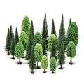 Hornby Hobby Mixed Deciduous and Fir Trees, 5-14 cm Size (Pack of 20)