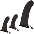 Retrospec Replacement Fins for Inflatable Stand up Paddle Board (Set of 3), Black