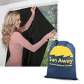 Sun Away Blackout Blinds for Window - Portable Blackout Curtains 66 x 51 Blackout Shades - Temporary Curtains - Great for Nurseries Bedrooms Apartments Hotels Vehicles Travel & More (1 Pack)