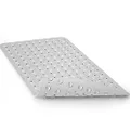 LEMI Non Slip Rubber Bathtub Mat Shower Tub Mat Baby Bath Mat, 100% Natural Rubber no Chemical Smells Perfect for Baby and Elder, with Suction Cups, Machine Washable, 28 X 16 inches, White