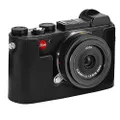 MegaGear MG1457 Leica CL Ever Ready Genuine Leather Camera Half Case and Strap - Black