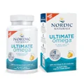 Nordic Naturals Ultimate Omega SoftGels - Concentrated Omega-3 Burpless Fish Oil Supplement with More DHA & EPA, Supports Heart Health, Brain Development and Overall Wellness, Lemon Flavor, 90 Count