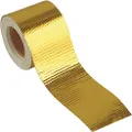 Design Engineering 010397 Reflect-A-Gold High-Temperature Heat Reflective Adhesive Backed Roll, 2" x 30' Roll