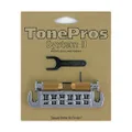 TonePros AVT2M-C Wraparound Set w/MSPRS Locking Studs Chrome Guitar Bridge