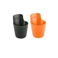 Bakemaster Silicone Baking Cups Set of 12, 7 x 4cm, 6 x Grey & 6 x Orange
