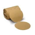 3M(TM) Stikit(TM) Paper Disc Roll 236U, C-Weight, Pressure-Sensitive Adhesive (PSA) Attachment, Aluminum Oxide, 5" Diameter, P80 Grit, Gold (Pack of 1)