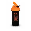 Nivia Venom Sports 650 ml Shaker Bottle with Extra Compartment - Ideal for Protein (Orange, Capacity - 650 ml) | Material - Plastic | For Sports, Cycling, Gym, Running, Training | Gym Water Bottles