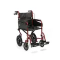 Days Escape Wheelchair, Transit Attendant Propelled, Standard, Ruby Red