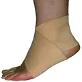 Body Assist Slip-On Elastic Ankle Brace, Beige Small